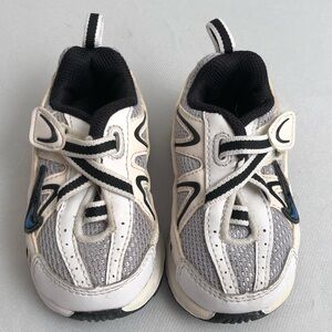 Nike T-Run 2 white black silver infant sneaker 4C